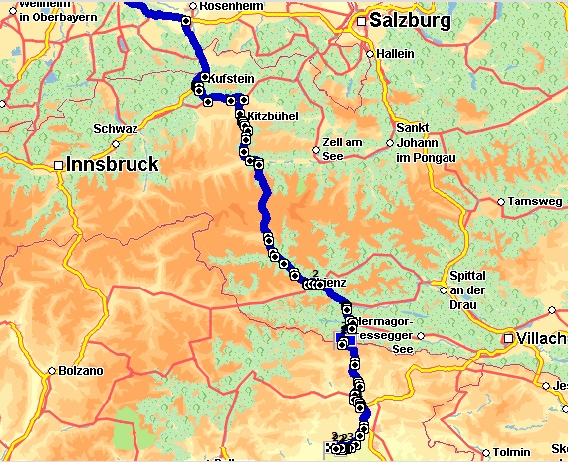route Plock detail